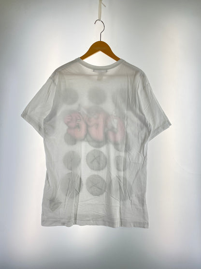 【中古品】【メンズ】 COMME DES GARCONS SHIRT × KAWS コムデギャルソンシャツ カウズ KAWS CDG T-SHIRT PRINT 2 カウズ Tシャツ プリント FH-T003 トップス 140-261023-hu-21-min サイズ：XL カラー：ホワイト 万代Net店
