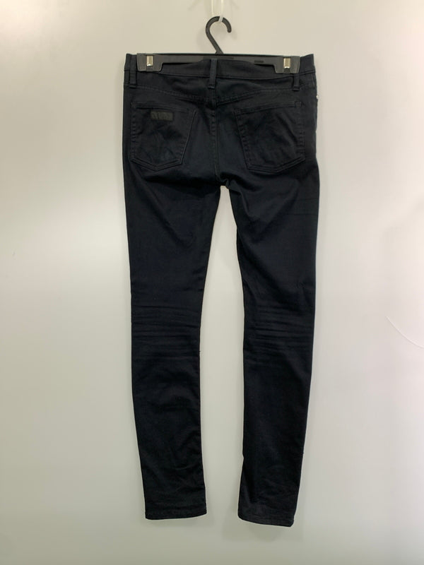 【中古品】【メンズ】 666 ロクロクロク コットンスキニーパンツ ボトムス 156-261027-jt-26-min サイズ：28 カラー：ブラック 万代Net店