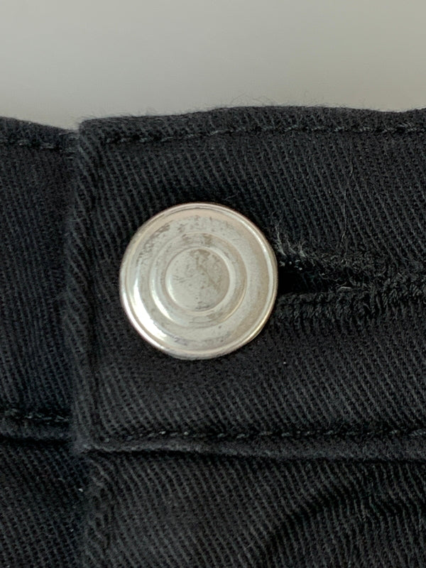 【中古品】【メンズ】 666 ロクロクロク コットンスキニーパンツ ボトムス 156-261027-jt-26-min サイズ：28 カラー：ブラック 万代Net店