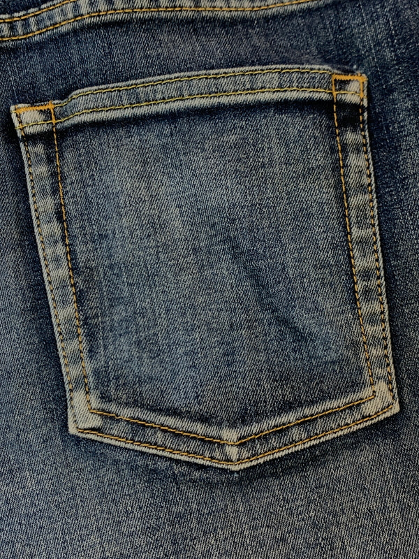【中古品】【メンズ】 666 ロクロクロク スキニーデニム デニムパンツ ボトムス 156-261027-jt-27-min サイズ：28 カラー：インディゴ 万代Net店