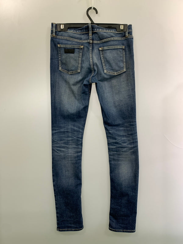 【中古品】【メンズ】 666 ロクロクロク スキニーデニム デニムパンツ ボトムス 156-261027-jt-27-min サイズ：28 カラー：インディゴ 万代Net店