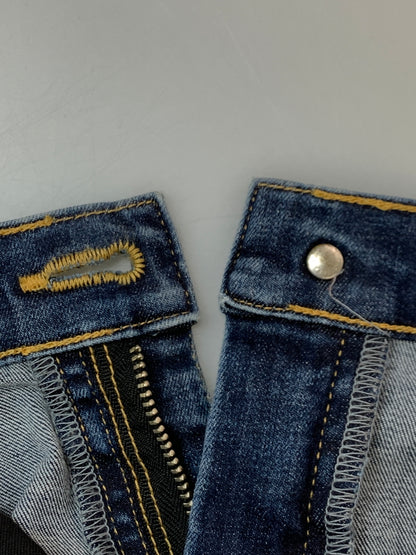 【中古品】【メンズ】 666 ロクロクロク スキニーデニム デニムパンツ ボトムス 156-261027-jt-27-min サイズ：28 カラー：インディゴ 万代Net店