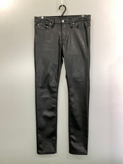 【中古品】【メンズ】 666 ロクロクロク フェイクレザー スキニー パンツ ボトムス 156-261027-jt-28-min サイズ：30 カラー：ブラック 万代Net店