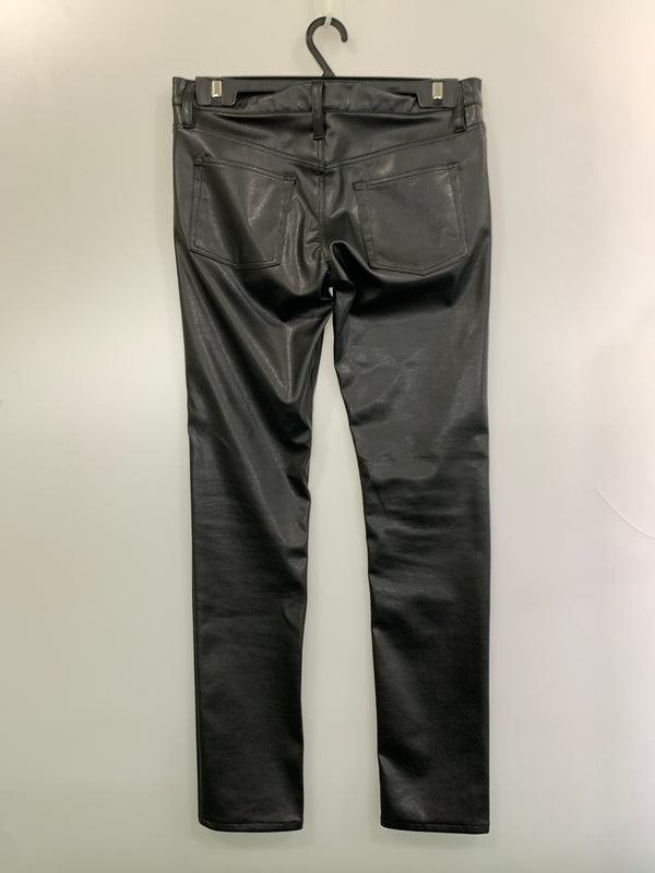 【中古品】【メンズ】 666 ロクロクロク フェイクレザー スキニー パンツ ボトムス 156-261027-jt-28-min サイズ：30 カラー：ブラック 万代Net店