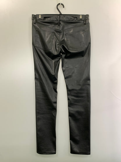 【中古品】【メンズ】 666 ロクロクロク フェイクレザー スキニー パンツ ボトムス 156-261027-jt-28-min サイズ：30 カラー：ブラック 万代Net店