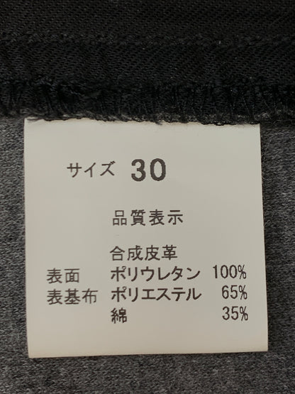 【中古品】【メンズ】 666 ロクロクロク フェイクレザー スキニー パンツ ボトムス 156-261027-jt-28-min サイズ：30 カラー：ブラック 万代Net店