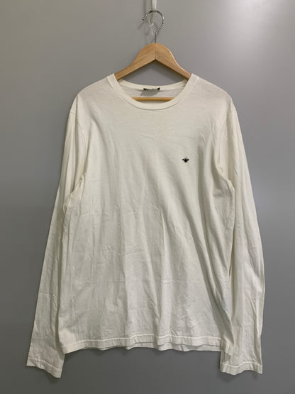 【中古品】【メンズ】 DIOR HOMME ディオール・オム クリスヴァンアッシュ期 BEE LS TEE 863J626B0446 ビー ロングスリーブ 長袖Tシャツ 蜂 刺繍 メンズ トップス 141-261020-em-22-min サイズ：L カラー：ホワイト 万代Net店
