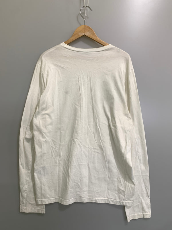 【中古品】【メンズ】 DIOR HOMME ディオール・オム クリスヴァンアッシュ期 BEE LS TEE 863J626B0446 ビー ロングスリーブ 長袖Tシャツ 蜂 刺繍 メンズ トップス 141-261020-em-22-min サイズ：L カラー：ホワイト 万代Net店