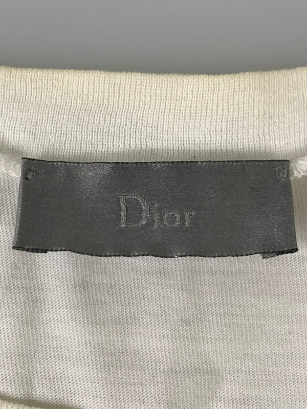 【中古品】【メンズ】 DIOR HOMME ディオール・オム クリスヴァンアッシュ期 BEE LS TEE 863J626B0446 ビー ロングスリーブ 長袖Tシャツ 蜂 刺繍 メンズ トップス 141-261020-em-22-min サイズ：L カラー：ホワイト 万代Net店