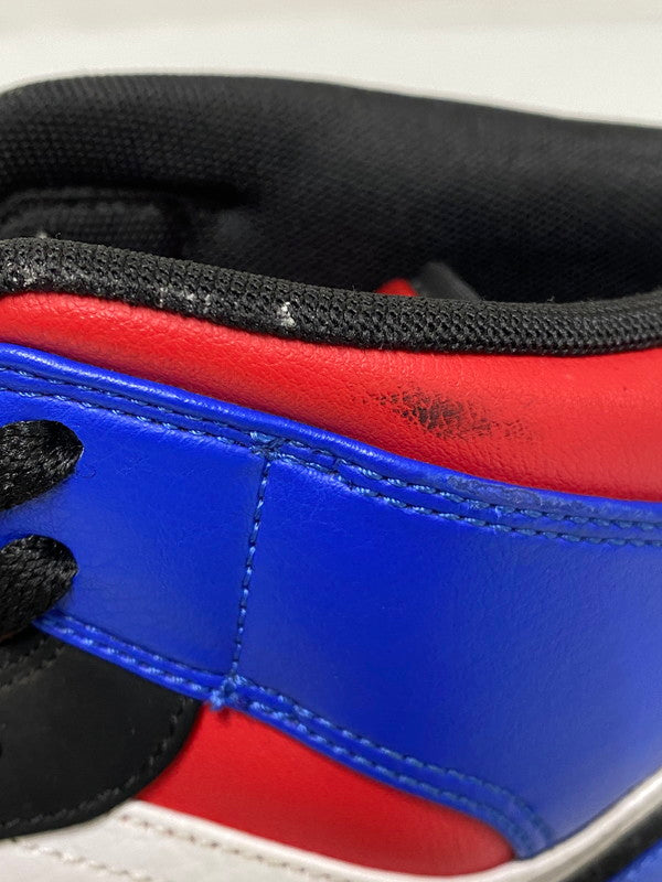 【中古品】【メンズ】 NIKE ナイキ AIR JORDAN 1 MID 554724-124 エアジョーダン1 ミッド トップ3 スニーカー メンズ 靴 シューズ 160-261022-em-27-min サイズ：28.5cm カラー： ホワイト / ハイパーロイヤル / ユニバーシティレッド / ブラック 万代Net店