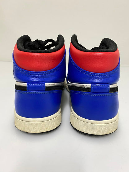 【中古品】【メンズ】 NIKE ナイキ AIR JORDAN 1 MID 554724-124 エアジョーダン1 ミッド トップ3 スニーカー メンズ 靴 シューズ 160-261022-em-27-min サイズ：28.5cm カラー： ホワイト / ハイパーロイヤル / ユニバーシティレッド / ブラック 万代Net店