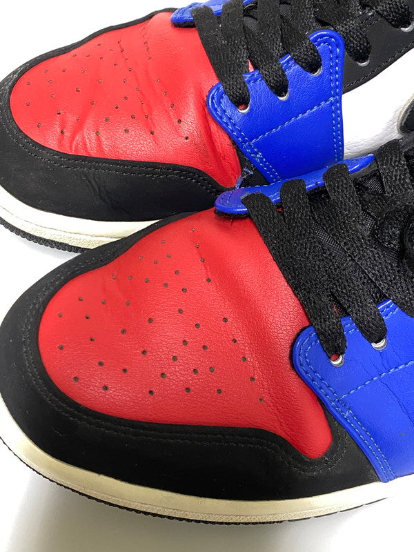 【中古品】【メンズ】 NIKE ナイキ AIR JORDAN 1 MID 554724-124 エアジョーダン1 ミッド トップ3 スニーカー メンズ 靴 シューズ 160-261022-em-27-min サイズ：28.5cm カラー： ホワイト / ハイパーロイヤル / ユニバーシティレッド / ブラック 万代Net店