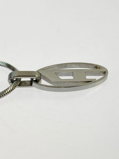 【中古品】【メンズ】 DIESEL ディーゼル D LOGO NECKLACE ロゴ ネックレス アクセサリー 193-261027-jt-07-min カラー：シルバー 万代Net店