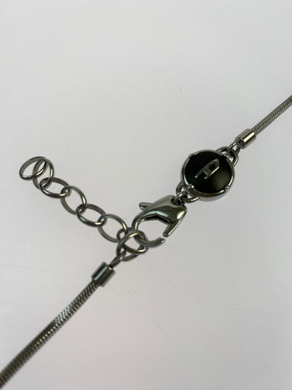 【中古品】【メンズ】 DIESEL ディーゼル D LOGO NECKLACE ロゴ ネックレス アクセサリー 193-261027-jt-07-min カラー：シルバー 万代Net店