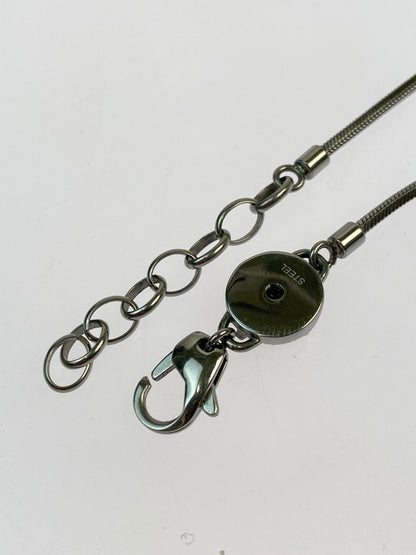 【中古品】【メンズ】 DIESEL ディーゼル D LOGO NECKLACE ロゴ ネックレス アクセサリー 193-261027-jt-07-min カラー：シルバー 万代Net店