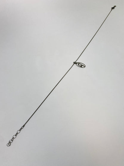 【中古品】【メンズ】 DIESEL ディーゼル D LOGO NECKLACE ロゴ ネックレス アクセサリー 193-261027-jt-07-min カラー：シルバー 万代Net店