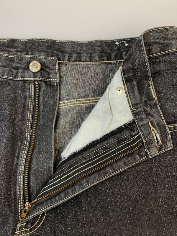 【中古品】【メンズ】 ROCAWEAR ロカウェア DENIM PAINTER PANT デニム ペインターパンツ デニムパンツ 157-261027-jt-24-min サイズ：36×34 カラー：ブラック 万代Net店