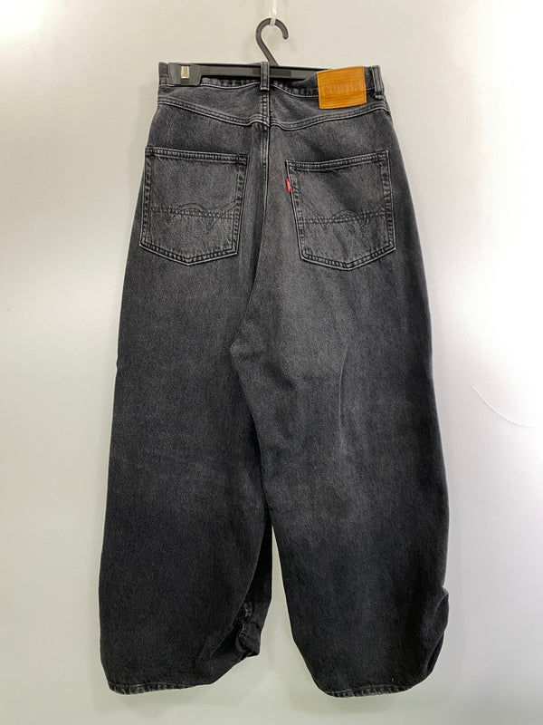 【中古品】【メンズ】 REFOMED リフォメッド × EDWIN エドウィン FRESH MAN DENIM WIDE PANTS K80262 フレッシュ マン デニム ワイド パンツ メンズ ボトムス ジーンズ ジーパン 151-261022-em-34-min サイズ：1 カラー：インディゴブラック 万代Net店