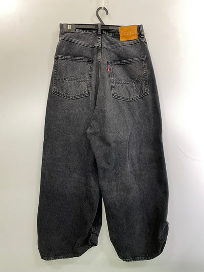 【中古品】【メンズ】 REFOMED リフォメッド × EDWIN エドウィン FRESH MAN DENIM WIDE PANTS K80262 フレッシュ マン デニム ワイド パンツ メンズ ボトムス ジーンズ ジーパン 151-261022-em-34-min サイズ：1 カラー：インディゴブラック 万代Net店