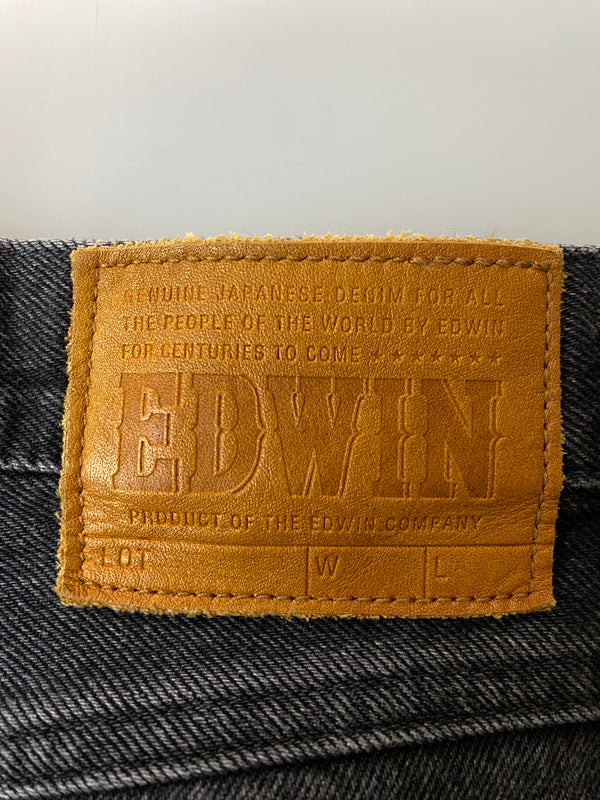 【中古品】【メンズ】 REFOMED リフォメッド × EDWIN エドウィン FRESH MAN DENIM WIDE PANTS K80262 フレッシュ マン デニム ワイド パンツ メンズ ボトムス ジーンズ ジーパン 151-261022-em-34-min サイズ：1 カラー：インディゴブラック 万代Net店