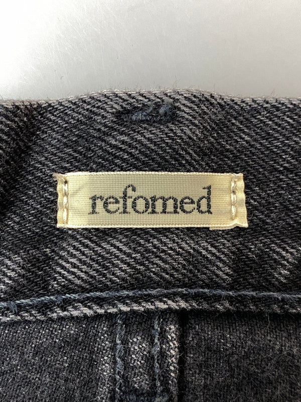【中古品】【メンズ】 REFOMED リフォメッド × EDWIN エドウィン FRESH MAN DENIM WIDE PANTS K80262 フレッシュ マン デニム ワイド パンツ メンズ ボトムス ジーンズ ジーパン 151-261022-em-34-min サイズ：1 カラー：インディゴブラック 万代Net店