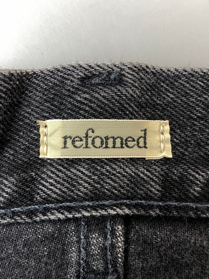 【中古品】【メンズ】 REFOMED リフォメッド × EDWIN エドウィン FRESH MAN DENIM WIDE PANTS K80262 フレッシュ マン デニム ワイド パンツ メンズ ボトムス ジーンズ ジーパン 151-261022-em-34-min サイズ：1 カラー：インディゴブラック 万代Net店