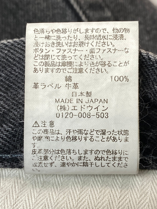 【中古品】【メンズ】 REFOMED リフォメッド × EDWIN エドウィン FRESH MAN DENIM WIDE PANTS K80262 フレッシュ マン デニム ワイド パンツ メンズ ボトムス ジーンズ ジーパン 151-261022-em-34-min サイズ：1 カラー：インディゴブラック 万代Net店