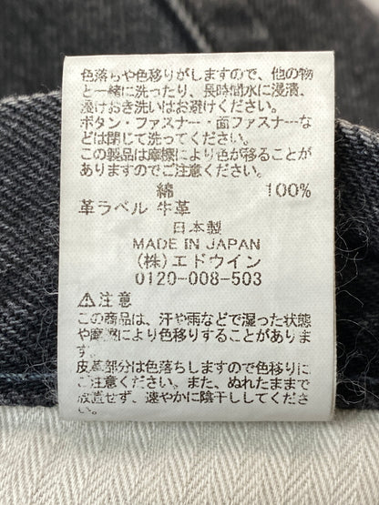 【中古品】【メンズ】 REFOMED リフォメッド × EDWIN エドウィン FRESH MAN DENIM WIDE PANTS K80262 フレッシュ マン デニム ワイド パンツ メンズ ボトムス ジーンズ ジーパン 151-261022-em-34-min サイズ：1 カラー：インディゴブラック 万代Net店