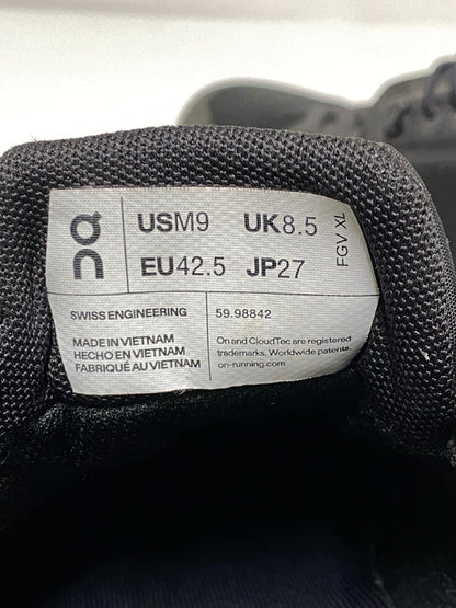 【現状渡し品】【メンズ】 ON オン CLOUD 6 WATERPROOF クラウド シックス ウォータープルーフ スニーカー メンズ シューズ 靴 163-261022-em-31-min サイズ：27.0cm カラー：ブラック 万代Net店