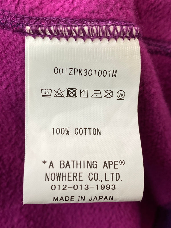 【中古品】【メンズ】 A BATHING APE アベイシングエイプ SHARK HOODIE OZXSWM115001M シャーク フーディ メンズ フルジップ パーカー スウェット 142-261022-em-41-min サイズ：XL カラー：パープル系 万代Net店