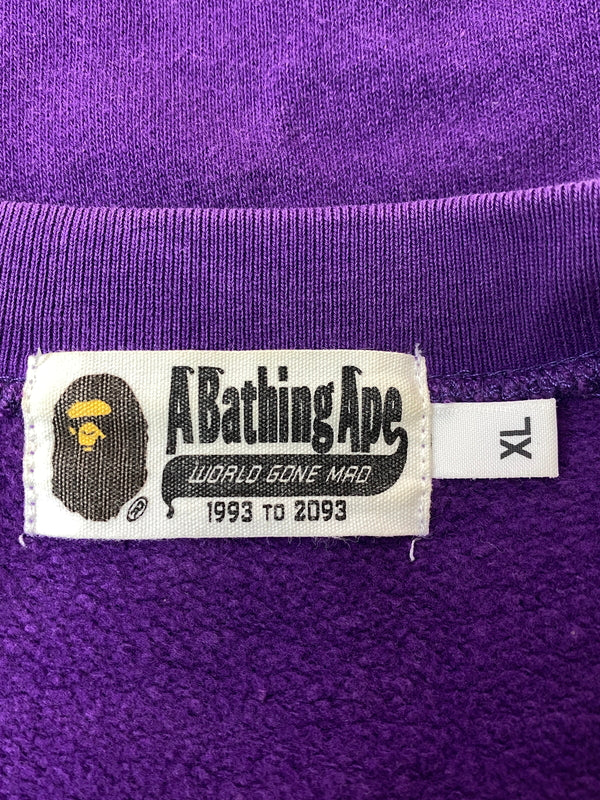 【中古品】【メンズ】 A BATHING APE アベイシン タイガー プリント クルーネック スウェットグエイプ TIGER PLINT CREWNECK SWEAT メンズ トップス トレーナー 142-261022-em-40-min サイズ：XL カラー：パープル 万代Net店