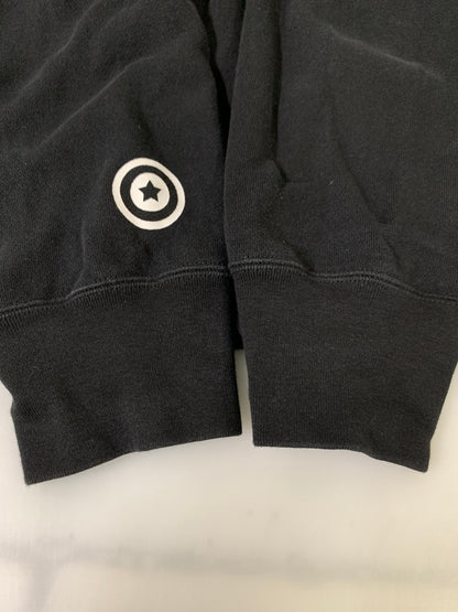 【中古品】【メンズ】 A BATHING APE アベイシングエイプ TIGER PLINT CREWNECK SWEAT タイガー プリント クルーネック スウェット 長袖 トレーナー メンズ トップス 142-261020-em-20-min サイズ：XL カラー：ブラック 万代Net店