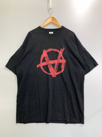 【中古品】【メンズ】 VETEMENTS ヴェトモン 20SS ANARCHY TEE アナーキー プリント 半袖 Tシャツ ショートスリーブ メンズ トップス 141-261020-em-17-min サイズ：S カラー：ブラック 万代Net店