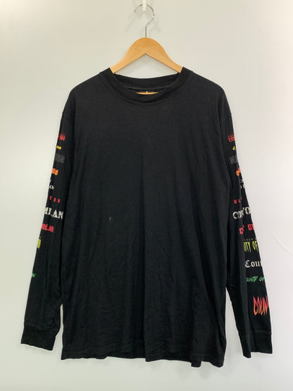 【現状渡し品】【メンズ】 MARCELO BURLON マルセロ・バーロン COUNTY LS TEE CMAB007F18001066 カウンティ ロングスリーブ Tシャツ メンズ 長袖 トップス 141-261022-em-24-min サイズ：M カラー：ブラック 万代Net店