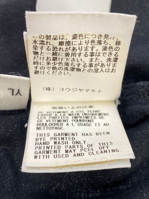 【中古品】【メンズ】 YOHJI YAMAMOTO × NEW ERA ヨウジヤマモト ニューエラ 21SS SMILE LOGO T-SHIRT スマイル ロゴ Tシャツ 半袖 ショートスリーブ 140-261023-hu-22-min サイズ：XL カラー：ブラック 万代Net店
