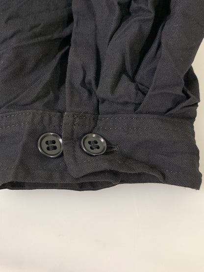 【中古品】【メンズ】 YOHJI YAMAMOTO ヨウジヤマモト ツイルシワ加工 スタッフシャツ B HW-B09-941 長袖シャツ メンズ トップス 140-261020-em-13-min サイズ：3 カラー：ブラック 万代Net店
