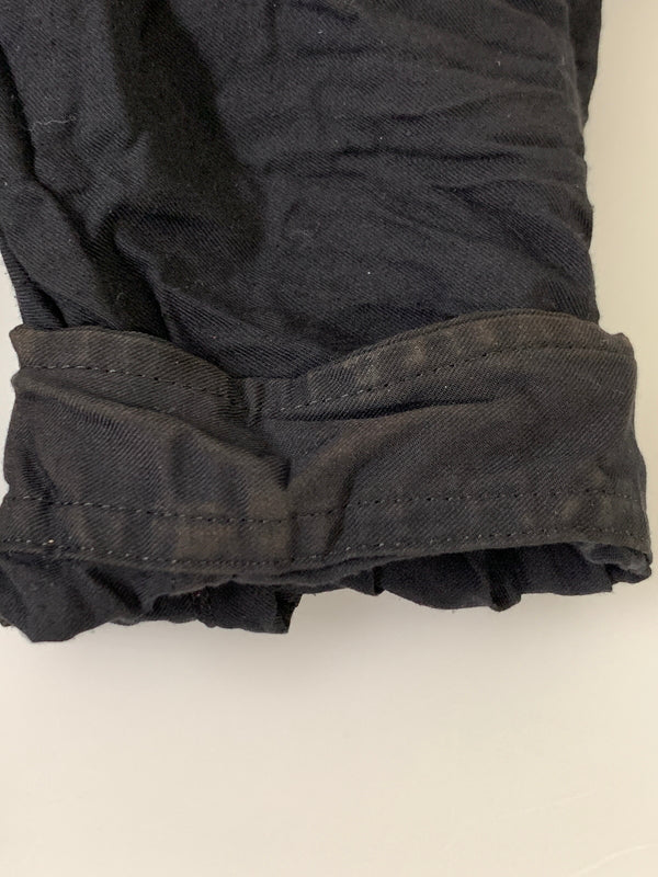【中古品】【メンズ】 YOHJI YAMAMOTO ヨウジヤマモト ツイルシワ加工 スタッフシャツ B HW-B09-941 長袖シャツ メンズ トップス 140-261020-em-13-min サイズ：3 カラー：ブラック 万代Net店