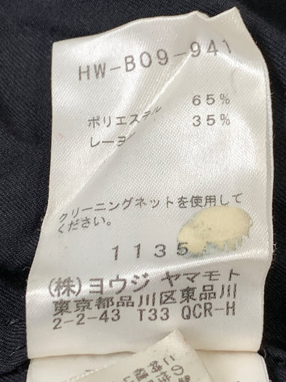 【中古品】【メンズ】 YOHJI YAMAMOTO ヨウジヤマモト ツイルシワ加工 スタッフシャツ B HW-B09-941 長袖シャツ メンズ トップス 140-261020-em-13-min サイズ：3 カラー：ブラック 万代Net店