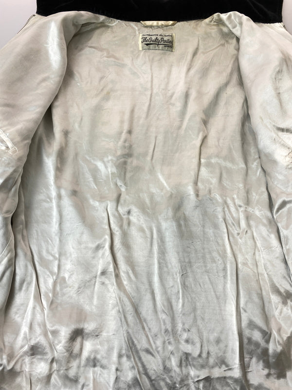 【中古品】【メンズ】 WACKO MARIA ワコマリア x TIM LEHI ティム・リーハイ VELVET VIETNAM JACKET ベルベット ベトナム ジャケット メンズ アウター 光沢 虎 刺繍 ベトジャン 142-261022-em-35-min サイズ：L カラー：ブラック 万代Net店