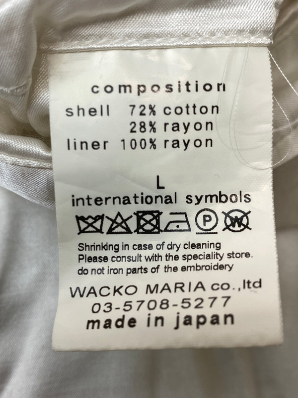 【中古品】【メンズ】 WACKO MARIA ワコマリア x TIM LEHI ティム・リーハイ VELVET VIETNAM JACKET ベルベット ベトナム ジャケット メンズ アウター 光沢 虎 刺繍 ベトジャン 142-261022-em-35-min サイズ：L カラー：ブラック 万代Net店