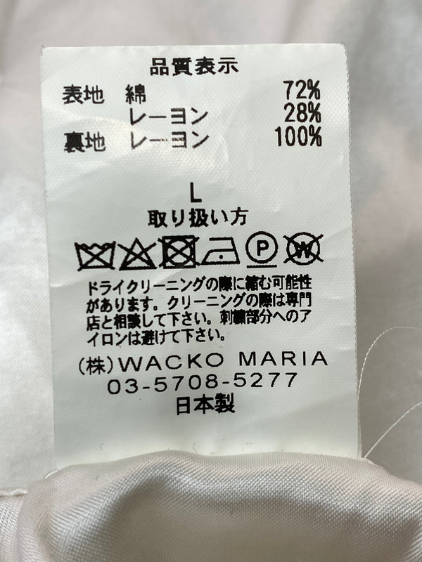 【中古品】【メンズ】 WACKO MARIA ワコマリア x TIM LEHI ティム・リーハイ VELVET VIETNAM JACKET ベルベット ベトナム ジャケット メンズ アウター 光沢 虎 刺繍 ベトジャン 142-261022-em-35-min サイズ：L カラー：ブラック 万代Net店