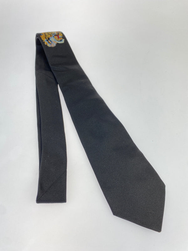【中古品】【メンズ】 GUCCI グッチ TIGER NECKTIE タイガー ネクタイ 182-261027-jt-05-min カラー：ブラック 万代Net店
