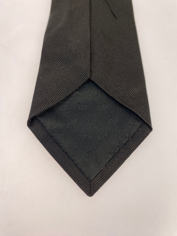 【中古品】【メンズ】 GUCCI グッチ TIGER NECKTIE タイガー ネクタイ 182-261027-jt-05-min カラー：ブラック 万代Net店
