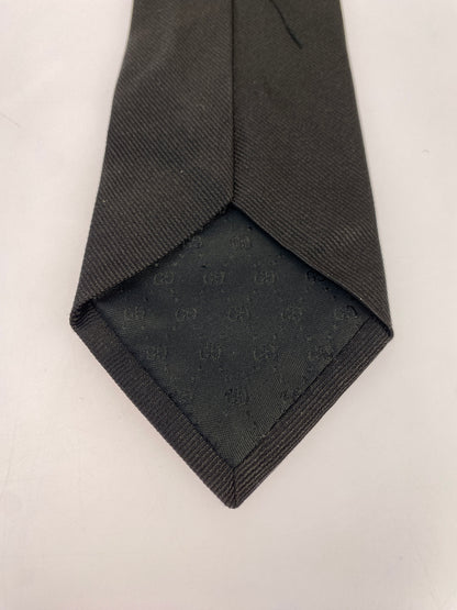 【中古品】【メンズ】 GUCCI グッチ TIGER NECKTIE タイガー ネクタイ 182-261027-jt-05-min カラー：ブラック 万代Net店