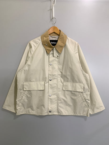 【中古品】【メンズ】 BARBOUR バーブァー BORROWDALE JAPAN LIMITD 241MCAG013 ボロウデイル ジャパン リミテッド ショート丈 ナイロン ブルゾン ライトアウター 144-261020-em-09-min サイズ：40 カラー：ベージュ 万代Net店