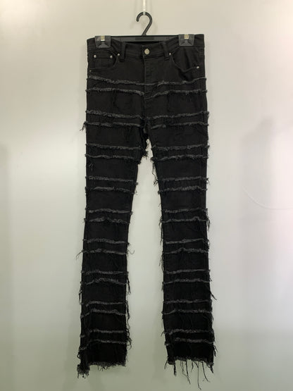 【中古品】【メンズ】 MNML ミニマル フレアデニム デニムパンツ ボトムス 153-261027-jt-25-min サイズ：32 カラー：ブラック 万代Net店