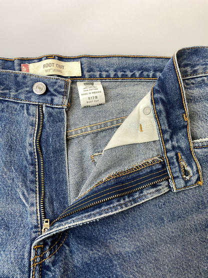 【現状渡し品】【メンズ】 LEVI'S リーバイス 517-0216 517 DENIM PANT デニムパンツ メンズ ボトムス ジーンズ ジーパン 157-261022-em-55-min サイズ：W33L30 カラー：インディゴブルー 万代Net店