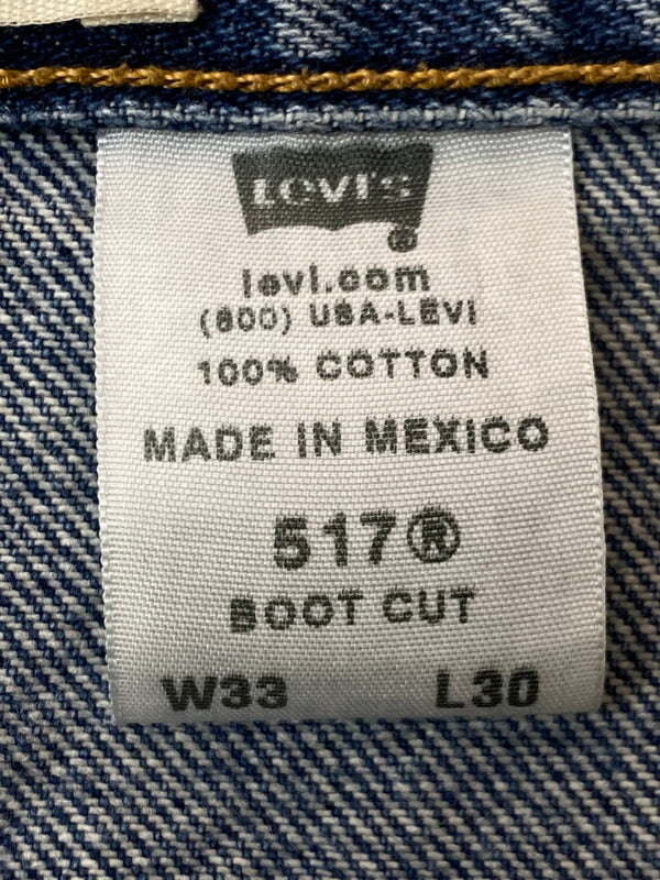 【現状渡し品】【メンズ】 LEVI'S リーバイス 517-0216 517 DENIM PANT デニムパンツ メンズ ボトムス ジーンズ ジーパン 157-261022-em-55-min サイズ：W33L30 カラー：インディゴブルー 万代Net店
