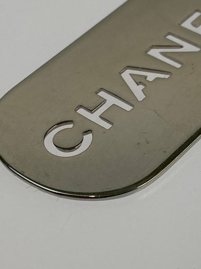 【中古品】【レディース】 CHANEL シャネル DOG TAG ドッグタグ キーホルダー 182-261027-jt-04-min カラー：シルバー 万代Net店