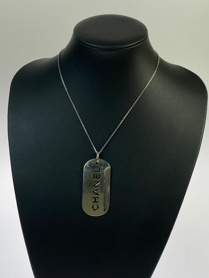 【中古品】【レディース】 CHANEL シャネル DOG TAG ドッグタグ キーホルダー 182-261027-jt-04-min カラー：シルバー 万代Net店
